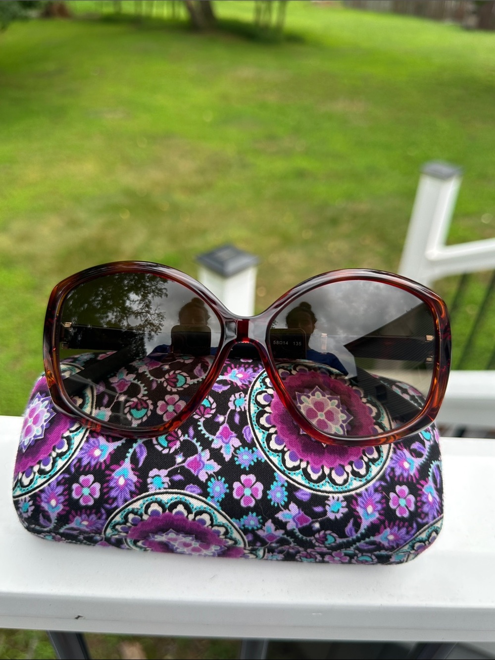 Chloé Tortoise Brown Gradient Oversized Sunglasses CE663S 58 mm